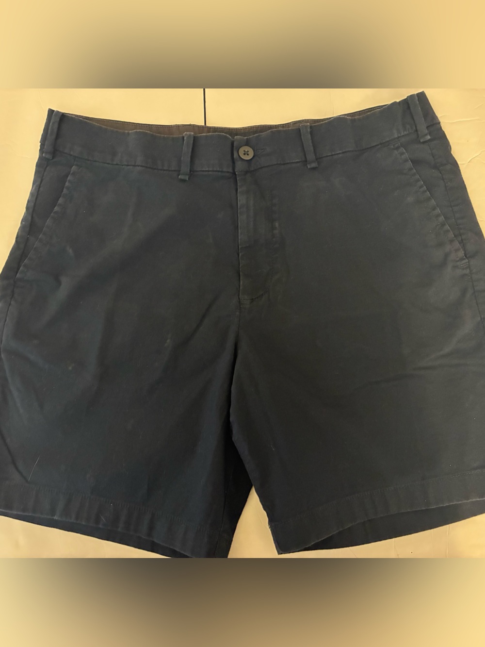 Abercrombie & Fitch All Day Short Stretch Classic Navy 34 Preppy Beach Uniform